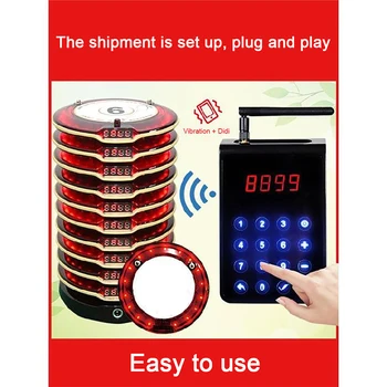 

Private Room Call Bell Chess Room Number Machine Restaurant Room Ward System Fast Restaurant Service Caller Wireless