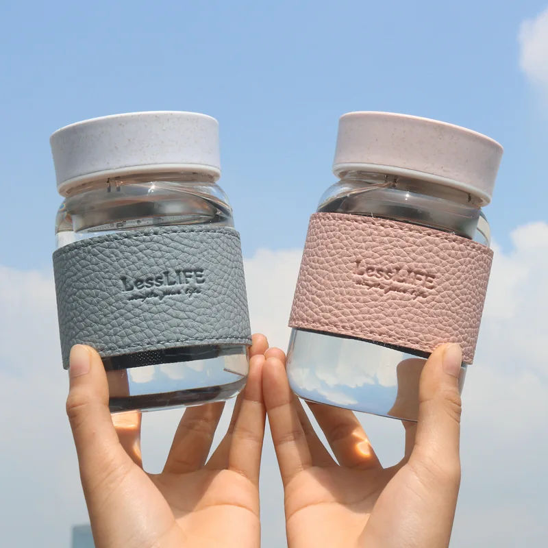 HOWTELEE очки чашка простое и милое корейское анти-глажка очки бутылка для воды тройник с фильтром