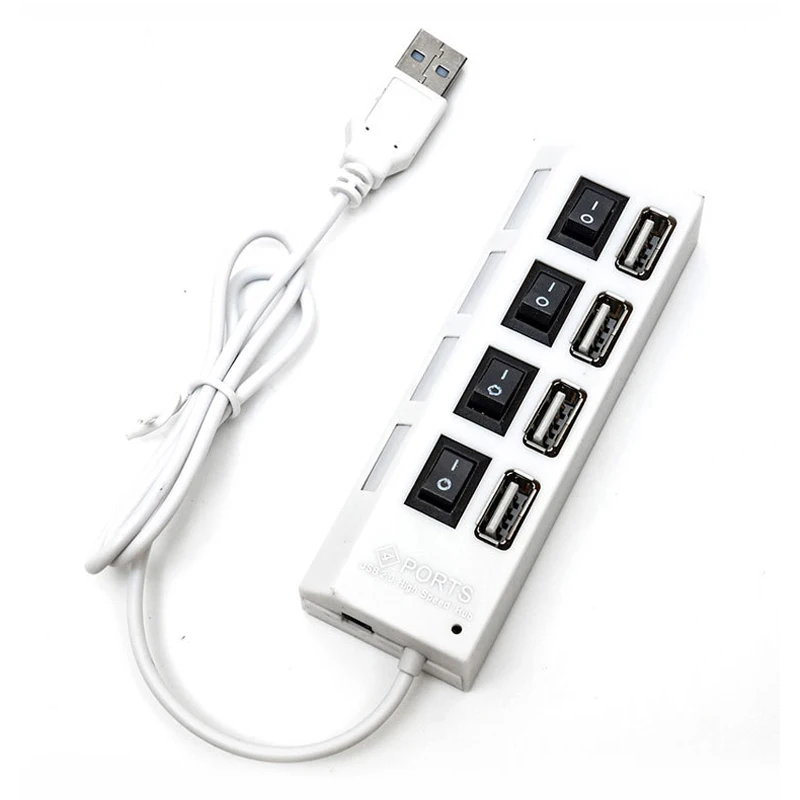 

Newly 4-Port USB 2.0 Hub with Individual Power Switches and LEDs 999