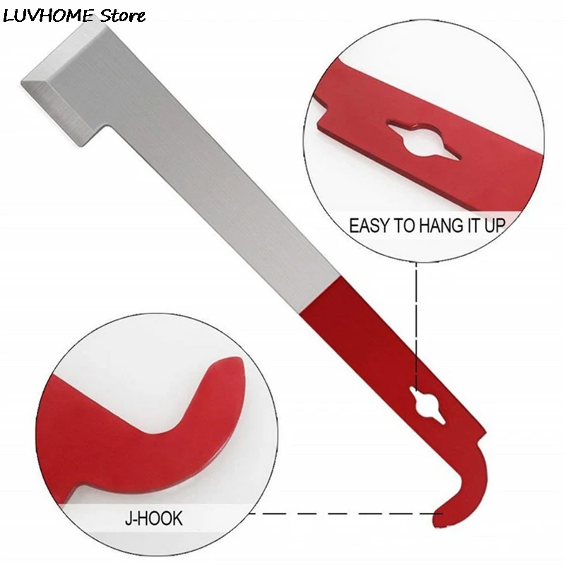 Beekeeping Equipmentc Red 27cm Stainless Bee Hive Tool Frame Lifter And Scraper J Shape Hook Beekeeper Tool Scraping Knife