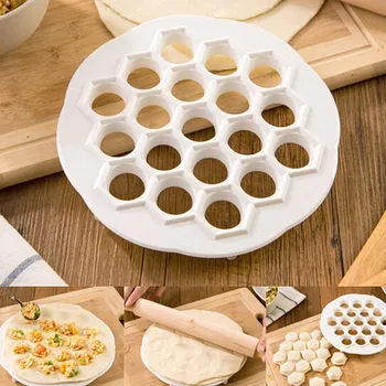 

19 Holes Easy Dumpling Maker Dumpling Press Mold Ravioli Maker Dumpling Empanada Press/Pie Ravioli Dumpling Mold Pastry Tools