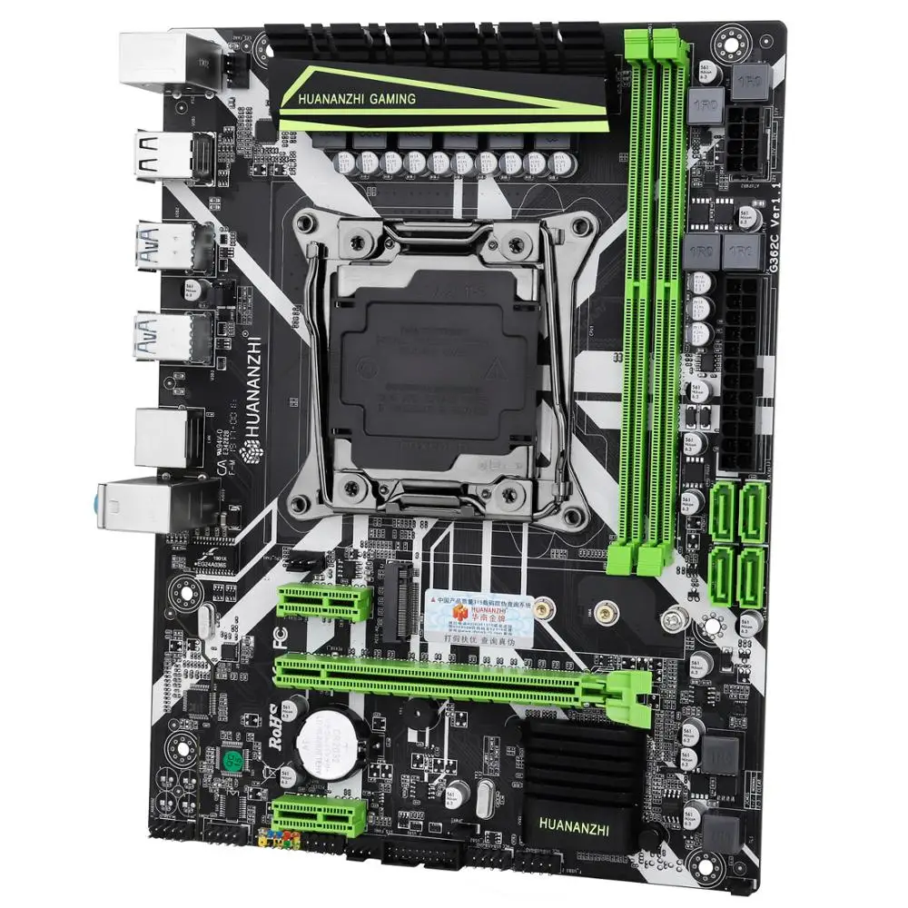 HUANANZHI скидка материнская плата с M.2 NVMe слот X99 LGA2011 3 комплект ЦП Xeon E5 2650 V3 RAM 32G (2*16G)