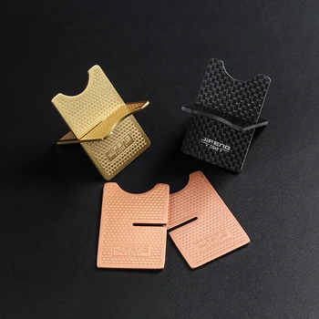 

3 Color High Grade Portable Copper Cigar Stand Rack with Leather Case Detachable Foldable Cigar Holder Cigar Bracket Accessories