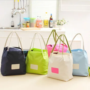 

5 Colors Thermal Insulation Portable Bento Storage Bag Outdoor Picnic Student Office Worker Lunch Bag Box Container Handbag