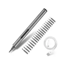 Chave de fenda elétrica kit sem fio de energia chave de fenda conjunto multi posicional usb recarregável ferramentas de precisão