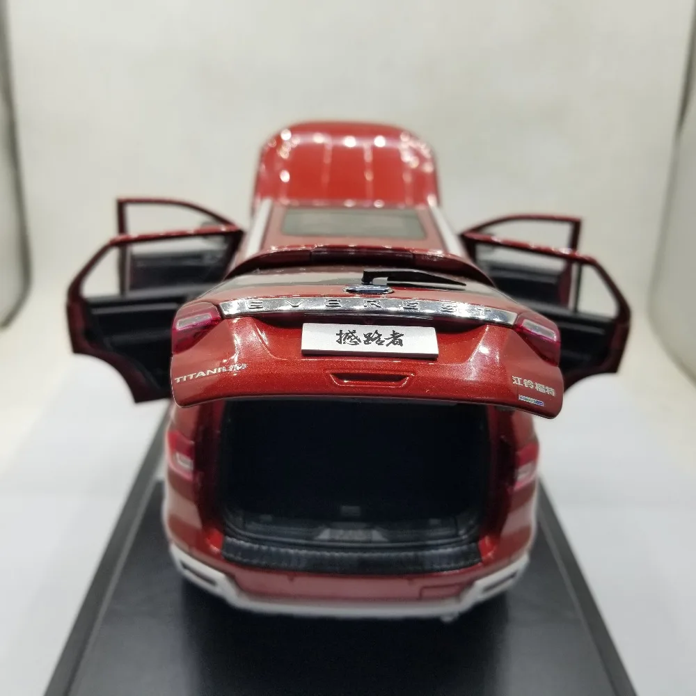 118 Diecast Model for Ford Everest Endeavour 2019 Red SUV Alloy Toy
