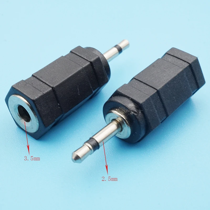 30pcs 3 5mm Dual Stereo Male To 2 5mm Female 2 5 To 3 5 Mono Audio Plug Connector For Earphone Converter Headphone Adapter Jack