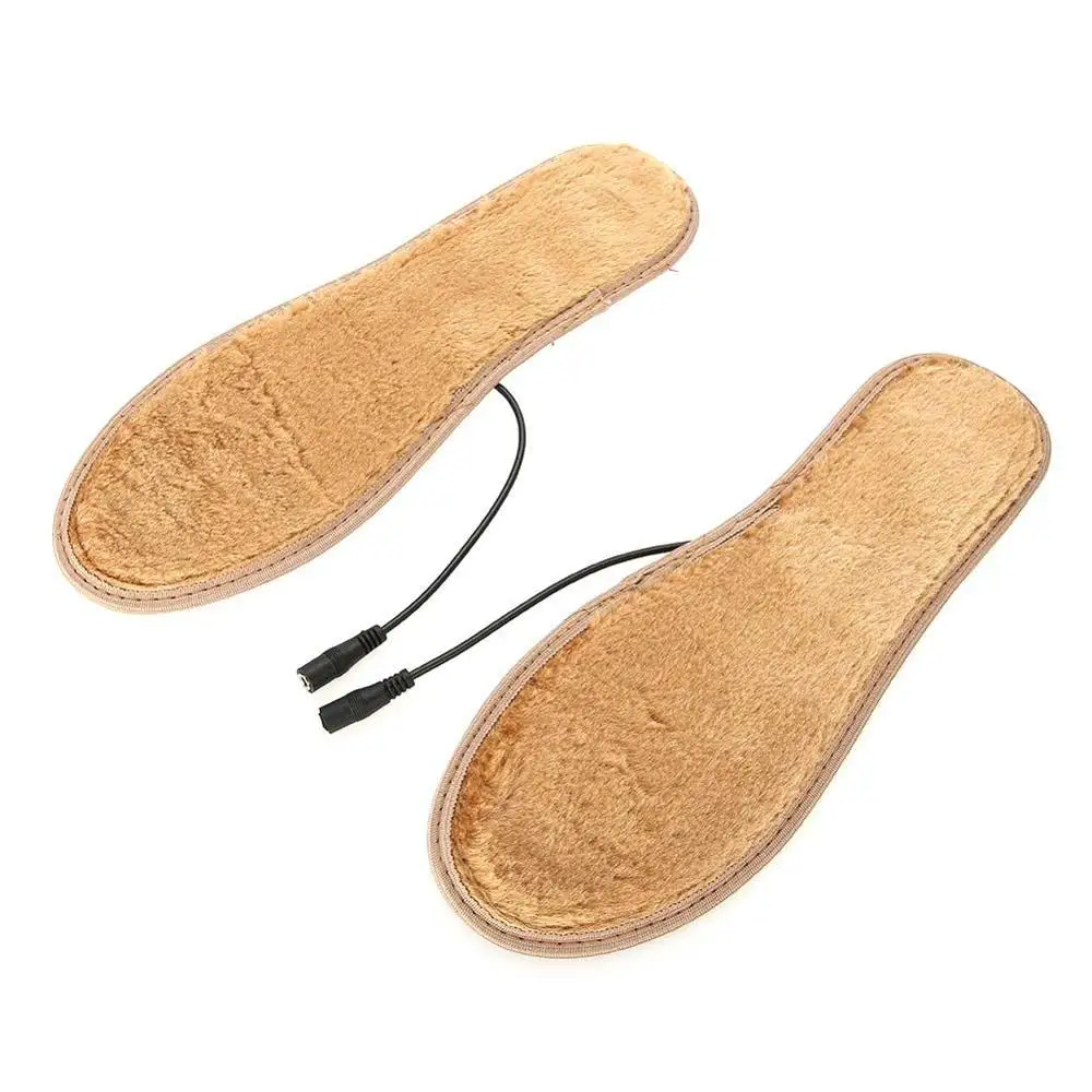 USB стельки с электрическим подогревом для ног, теплые ботинки, обувь, зимние уличные лыжные стельки для утепления, водонепроницаемые теплые перчатки - Цвет: 36 37