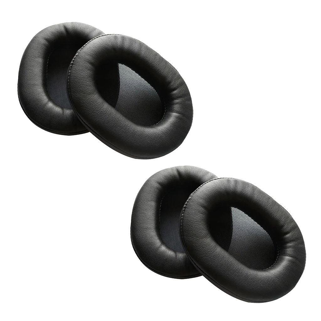2pair Headphones Ear Pads Cushion Cover for Sony MDR-1R 1RNC 1RMK2 Black