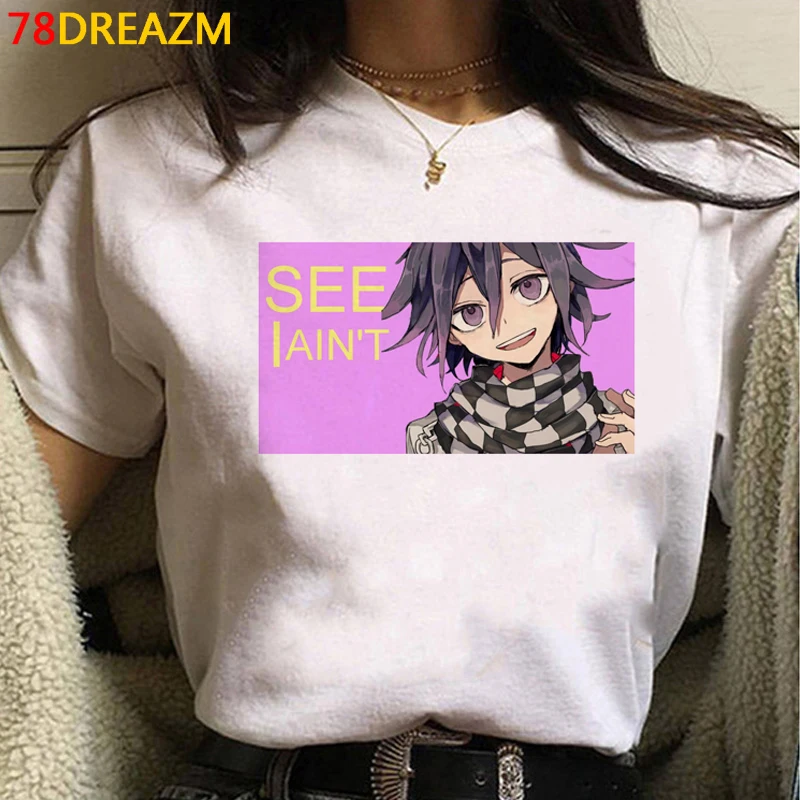 Danganronpa V3 ума Kokichi футболка мужской 2021 принтовые тройники белая летний топ одежда