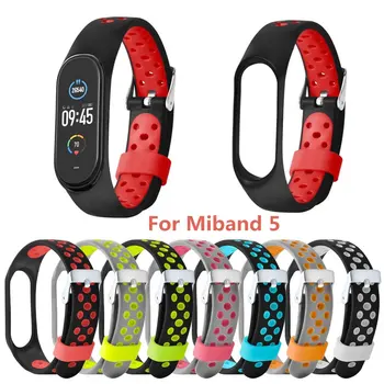 

SmartWatch Silicone Wristband For Xiaomi Mi Band 5 Replacement Bracelet Strap For mi band 5 Wristbands Accessories