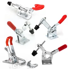 

4 Types Toggle Clamp GH201/GH-13009 Quick Release Push Pull Action Vertical/Horizontal Type Clamps Hand Tool for Woodworking