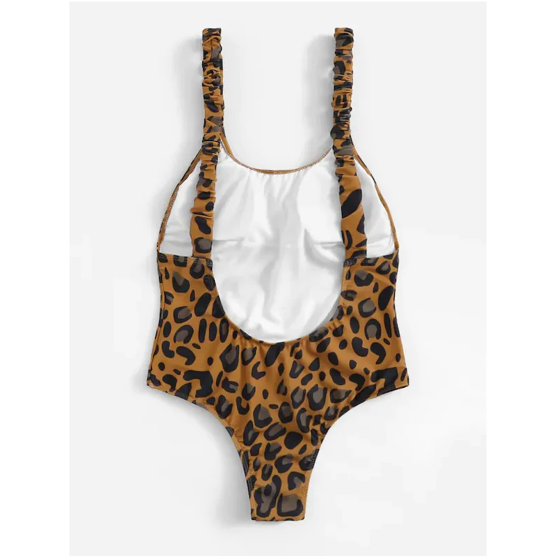 2020 New Sexy Scoop Neck Monokini Women Leopard Print Swimwear Backless Swimsuit S-L Girl Pullover Bathing Suit One Piece Suit 2020 New Sexy Scoop Neck Monokini Women Leopard Print Swimwear Backless Swimsuit S-L Girl Pullover Bathing Suit One Piece Suit
