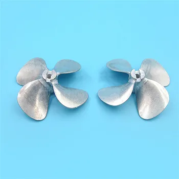 

1pc/1pair Zinc Alloy 4-Blade CW CCW 4MM 60MM Propeller Shaft Prop Propellers for DIY RC Bait Boat Models Modification Parts