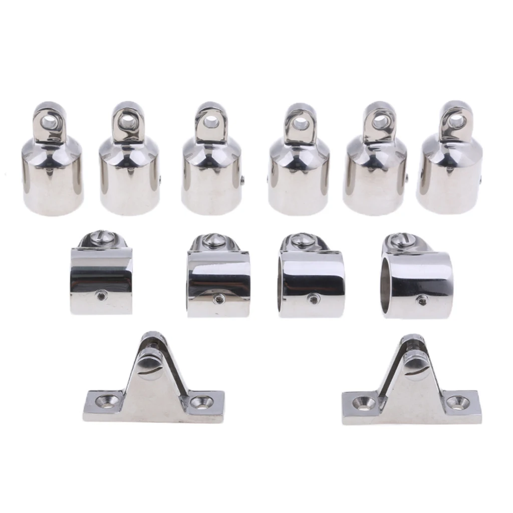 12pcs Stainless Steel 3-Bow 7/8