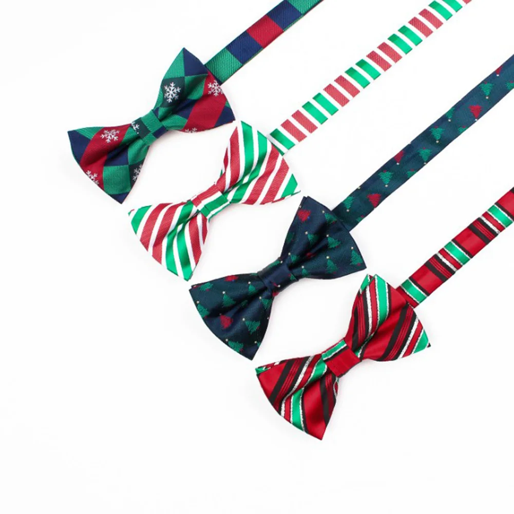 1PC New Bow Ties for Men Christmas Tree Bowties For Mens Wedding Cravat Butterfly Tie Casual Fashion Bowknot Bowties Men Gifts