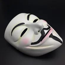 Хэллоуин V вендетта для Вендетта маска смола фильм и телевидение ужас мяч для мужчин COS Guy Fawkes украшения