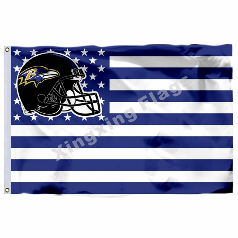 Флаг страны "Baltimore Ravens" 3ft X 5ft полиэстер баннер Летающий Размер № 4 90X150 см пользовательский флаг - Цвет: A5