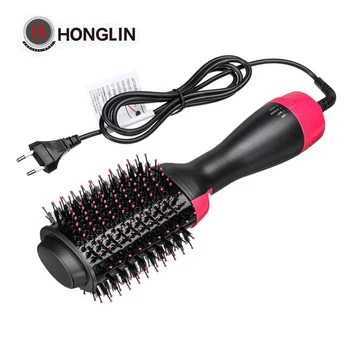 

Honglin One Step Hair Dryer and Volumizer 3 in 1 Hot Air Brush Professional Blow Dryer Comb Curling Iron Hair Straightener Brush