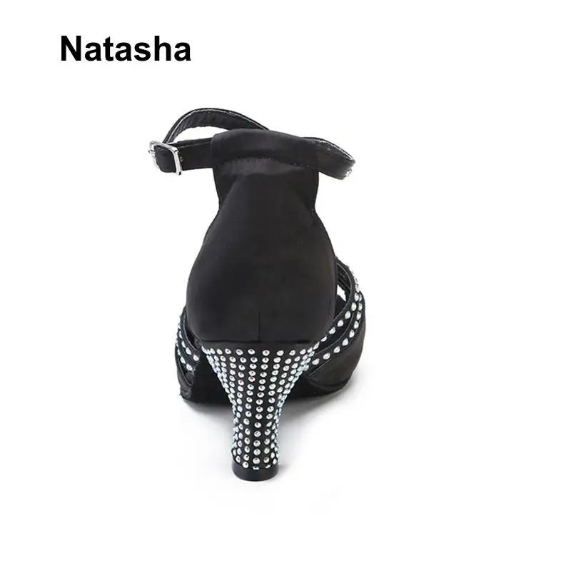 Обувь для латиноамериканских танцев Natasha атласные туфли бальных мягкая подошва