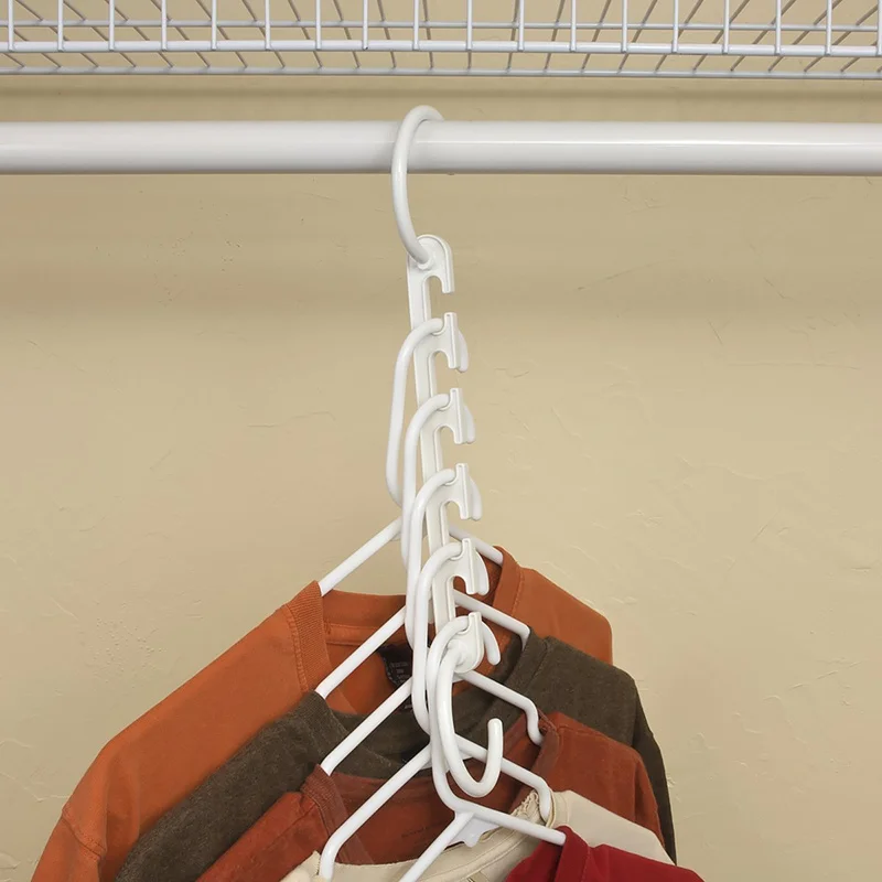 1 pc Space Wonder Magic Hanger Useful 5 Hole Hook Closet Organizer Windproof Clothes Hanger Cloth Rank Organizer Hanger Tool