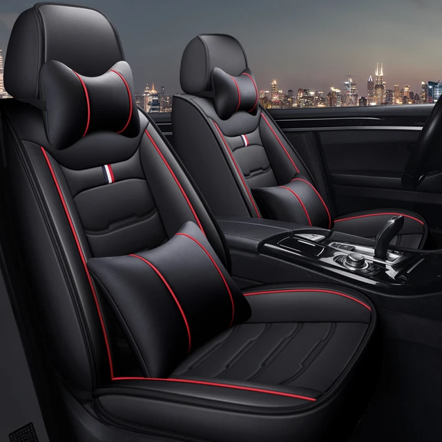 TOYOCC Auto Sitzbezügesets für Alfa Romeo Giulietta 2015-2019 2020 2021  2022 2023, 5-Sitze Leder Wasserdichtes Komfortabler Autositzbezug Full Set