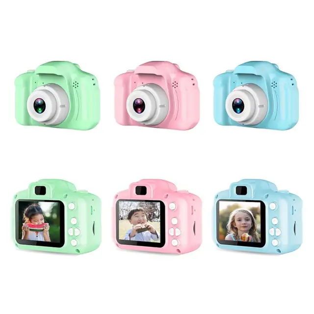 Mini cámara Digital HD 1080P para niños, juguete de 2,0 pulgadas, regalo de cumpleaños para niños, grabadora de vídeo, videocámara con cambio de idioma 2