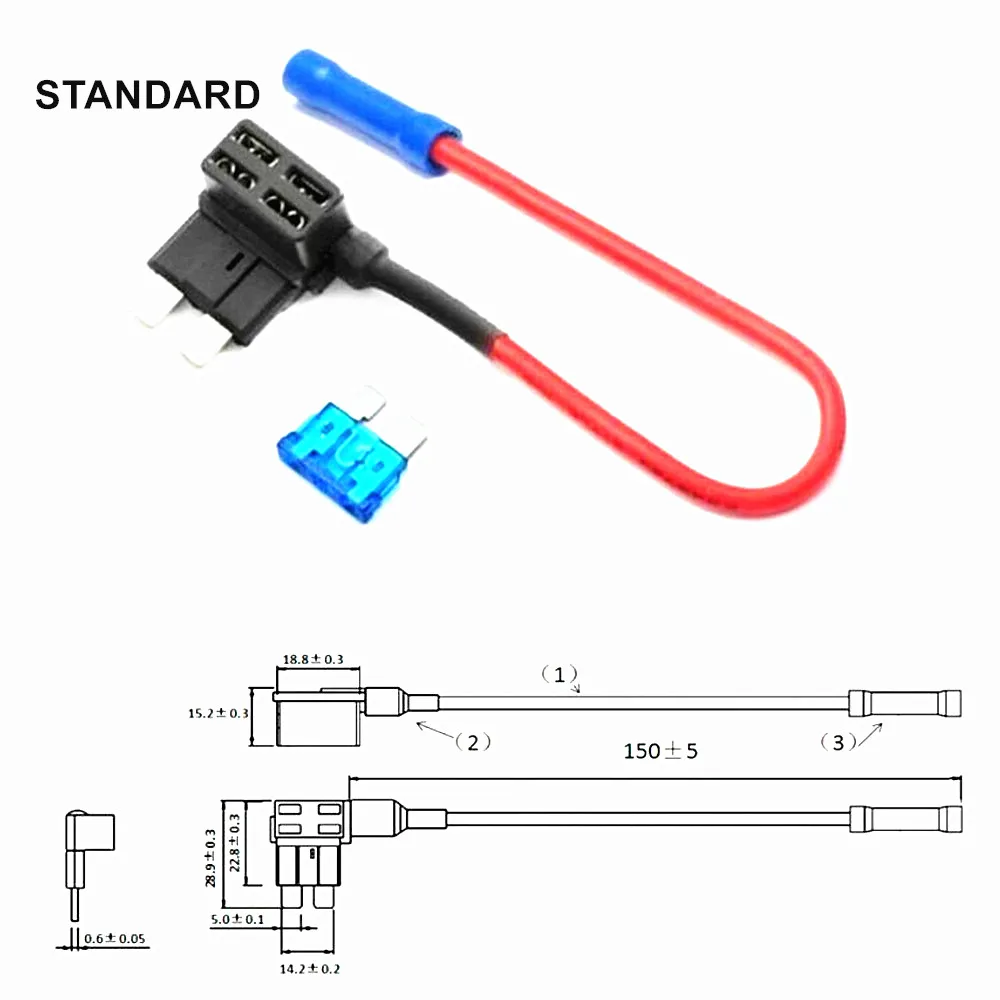 Porte-fusible De Voiture De Petite Et Moyenne Taille, Adaptateur De  Robinet, Micro Mini Standard, Lame Atm 12v, 5 Pièces/10 Pièces - Fusibles -  AliExpress