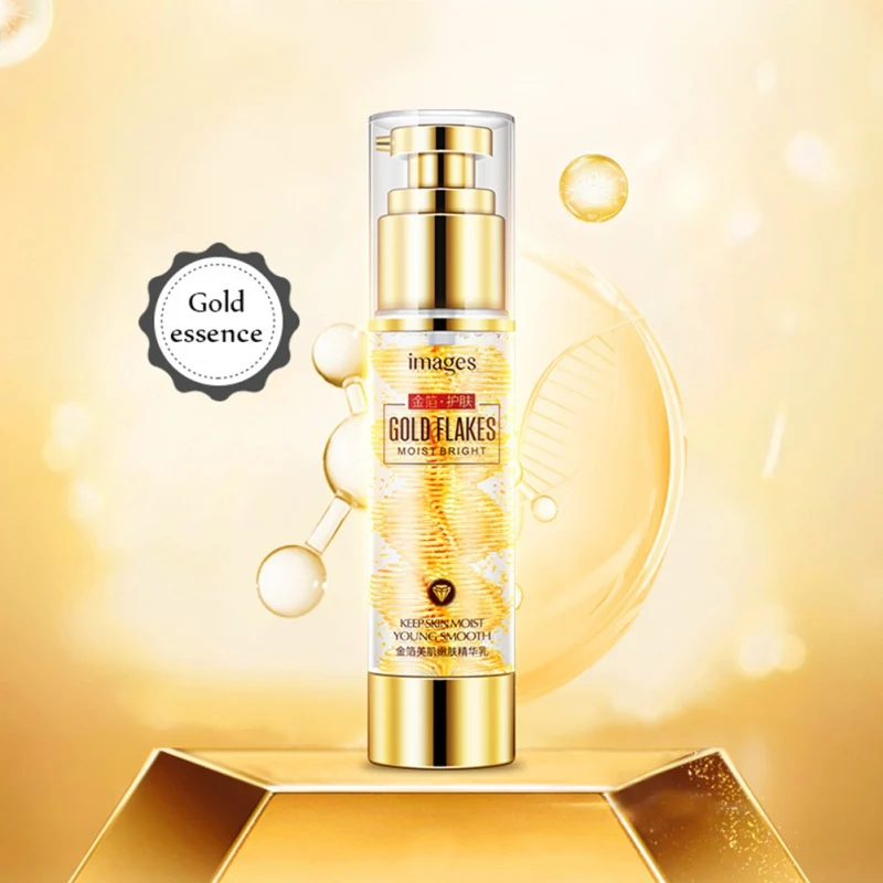 

New Face Skin Care 24k Pure Essence Hyaluronic Acid Liquid Cream Gold Foil Whitening Moisturizing Serum