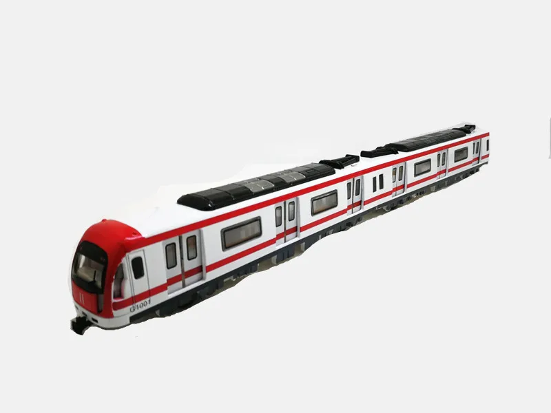Subway Metal Car Model Car Children Locomotive Toy Light Rail Subway Front Real Person Voice Front And Cabin