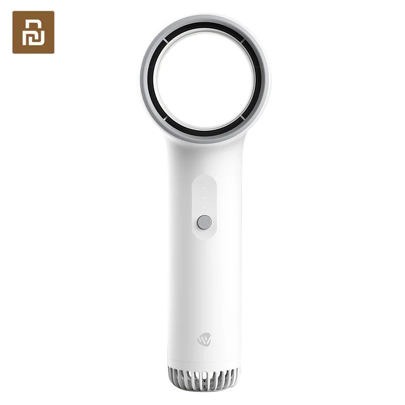 

Weiyuan Handheld Bladeless Fan Bladeless Safety Strong Wind Low Noise Beautiful Portable Travel Use Fans Mini Air Fans