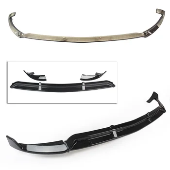 

Carbon Fiber Style Car Front Bumper Lip Cover Trims Sport Styling For Benz GLC-Class 2016 2017 2018 2019 ABS Plastic