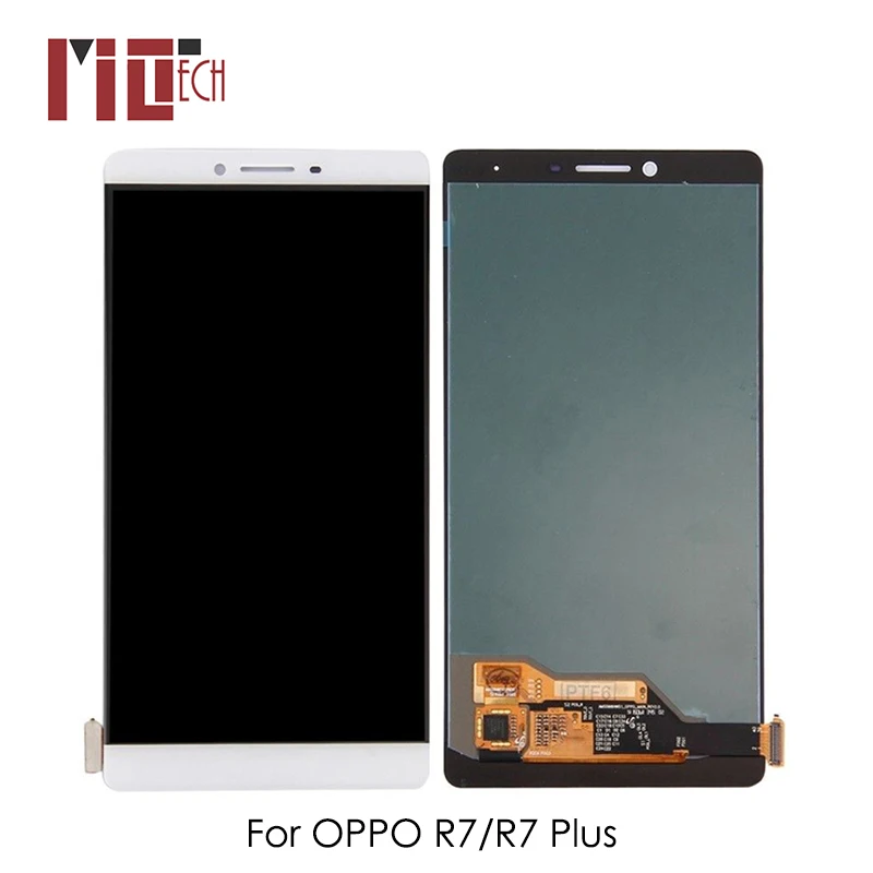 

AMOLED LCD For Oppo R7 Plus R7P LCD Display For Oppo R7 OLED Touch Screen Digitizer Assembly Replacement White No Frame 6.0inch
