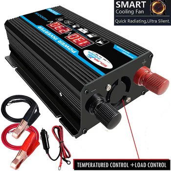 

Digital Car Inverter Black DC 12V to AC 220/110V Inverter USB Modified Sine Wave Converter Car Power Inverter Charger Adapter