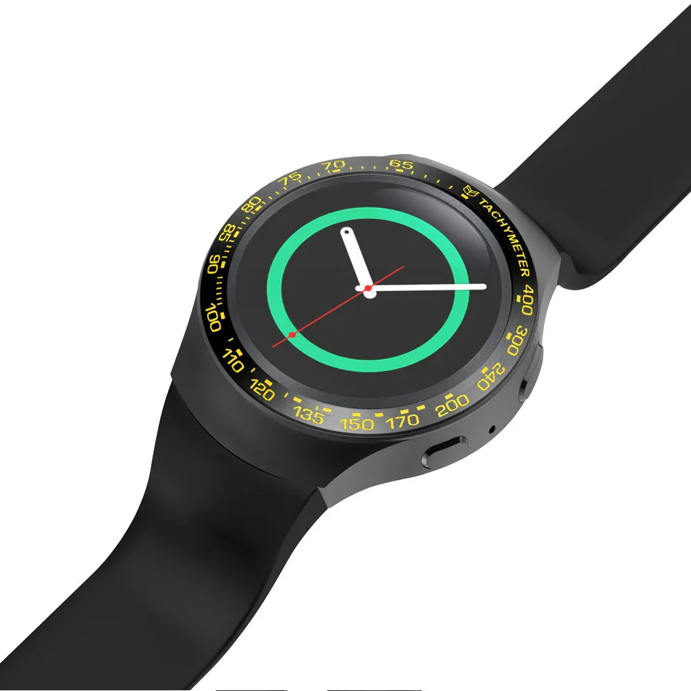 BBlack yellow Для samsung gear S2 SM-R720 Нержавеющая сталь ободок кольцо металлический чехол крышка смарт часы замена аксессуары ремешок - Цвет ремешка: BBlack yellow
