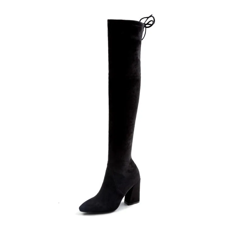 

Autumn Shoes Shoes Female Winter Boots Boots Female 2019 Overknee Boots Boots Woman Boots High Black Boots Long Boots