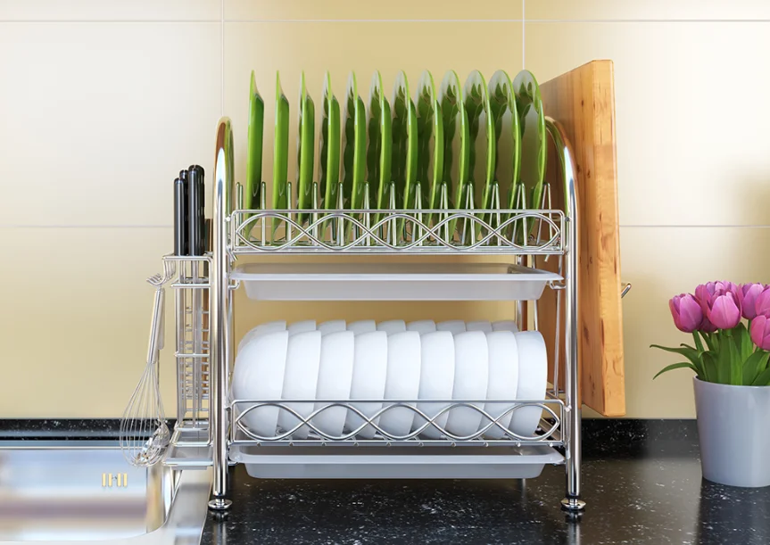 304 stainless steel cupboard rack, double layer cupboard and drain rack 304 stainless steel cupboard rack, double layer cupboard and drain rack