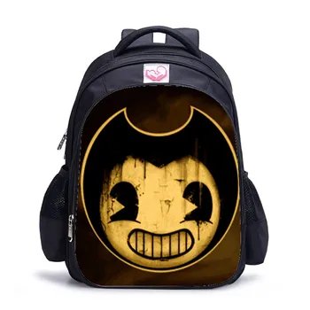 

New fashion School Bag Bandy and The Ink Machine Backpack Children Combination Bookbag Boys Girls School Backpack Daily