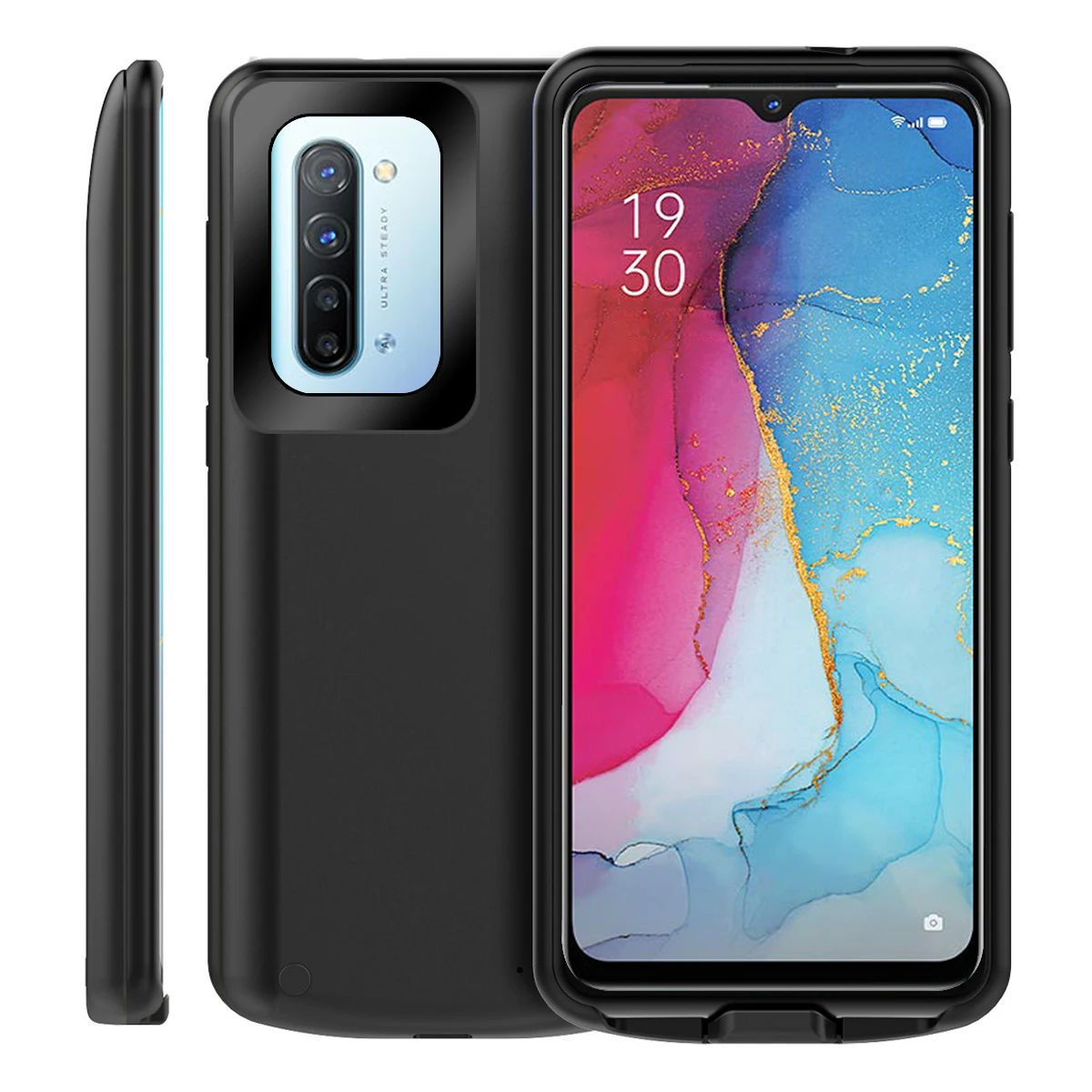 

For Oppo Reno3 Case Battery Charger 6500mAh Extended Battery Backup Power Bank Protective Cover For Oppo Reno 3 Case Charging