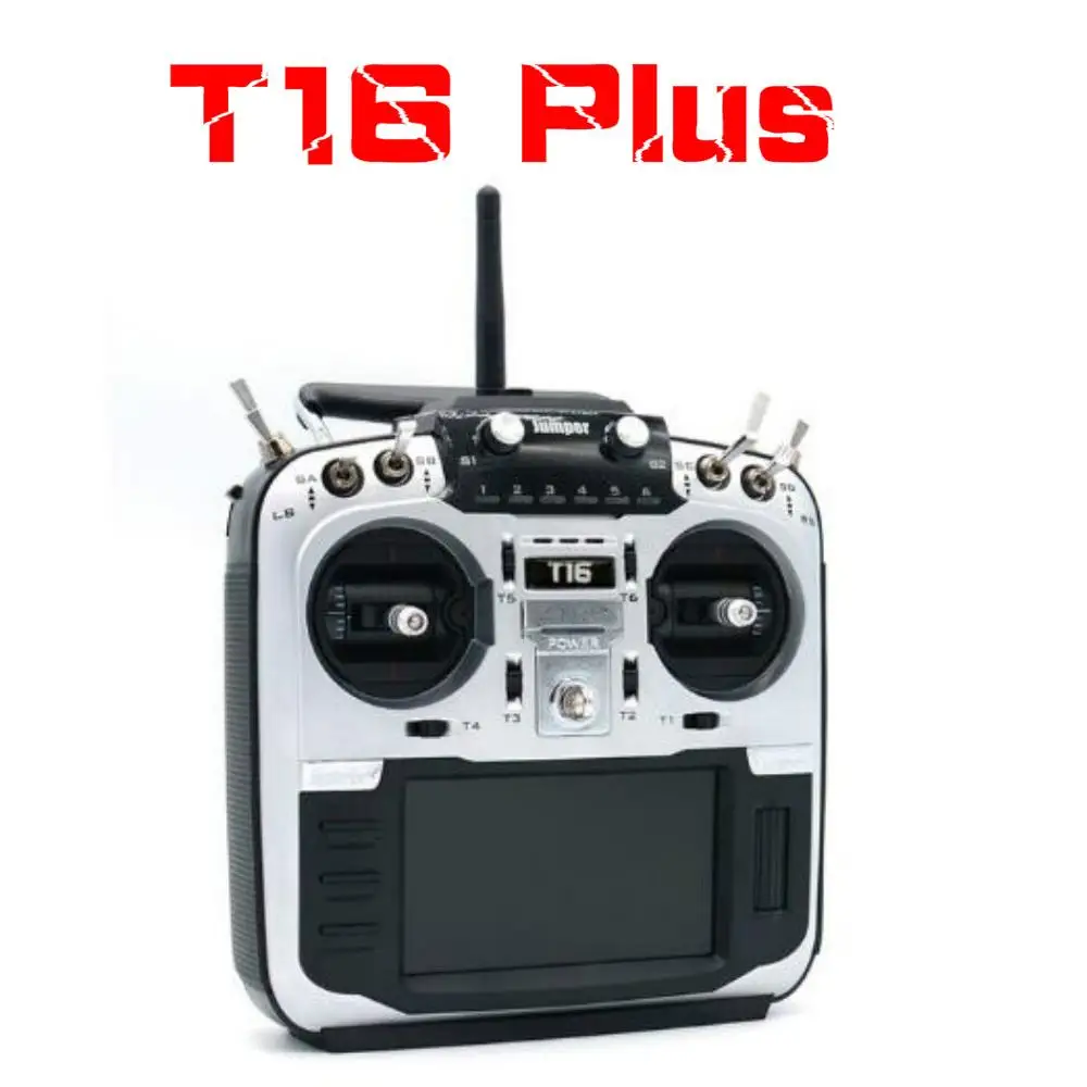 

Upgrade Jumper T16 Plus Radio 2.4G 16CH Hall Gimbal JP4-in-1 RF Module 4.3" LCD 2 Open Source Multi-protocol Radio Transmitter