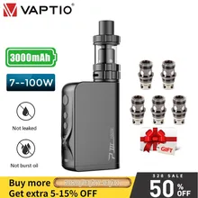 Gift coils P3 gear vape kit 100W 3000mAh electronic cigarette 2.0ml atomizer 4 output modes child-lock design box mod wype cheap original wismec exo skeleton es300 200w 300w es300 box mod electronic cigarette vape weipa support kage atomizer rta rda tank