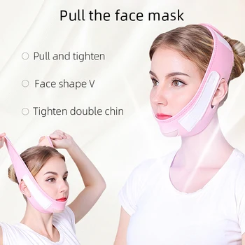 

Face Slim V-Line Lift Up Mask Cheek Chin Neck Slimming Thin Strap Anti-Wrinkle Facial Thin Face Mask Slimming High Effective