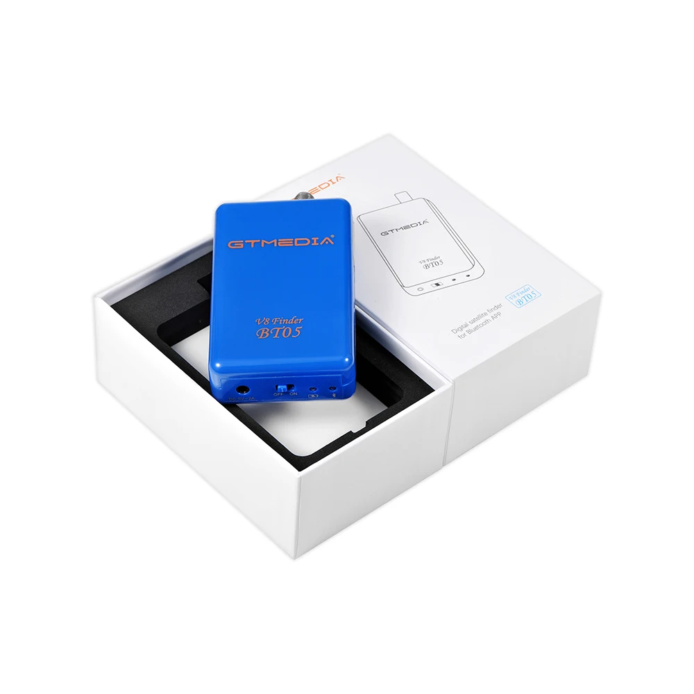 GTmedia V8 Finder BT05 digital satellite finder, freesat BT01 BT03 Upgraded version supports Android and IOS system applications GTmedia V8 Finder BT05 digital satellite finder, freesat BT01 BT03 Upgraded version supports Android and IOS system applications