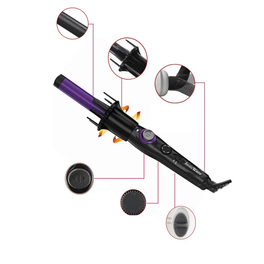 Automatic Curly Hair Stick Ceramic Electric Curling Iron Rotating Electric Roll Stick Anti-scalding Automatic Curly Hair