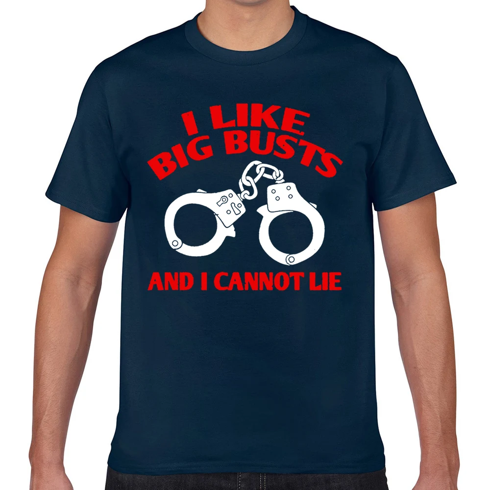 Мужская футболка с надписью police i like big busts and Can lie Kawaii принтом гиков | одежда
