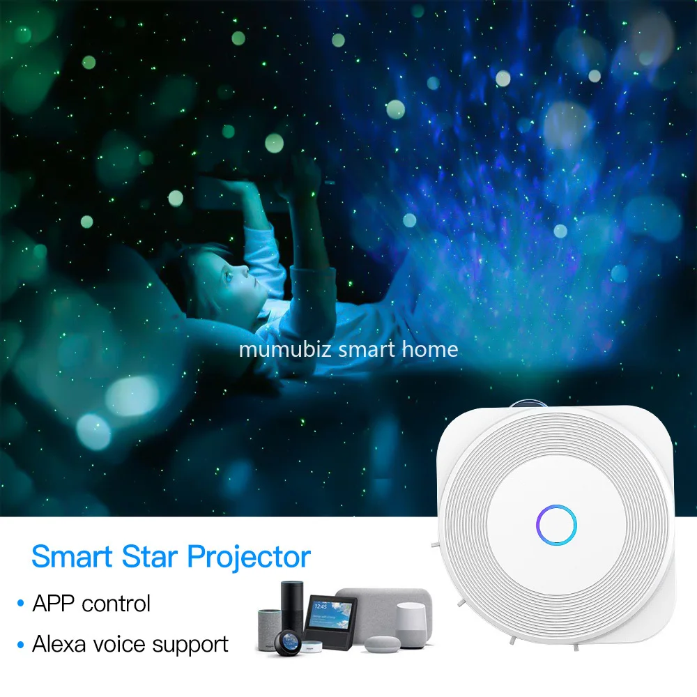 Controle sem Fio com Música Controle de Voz Novo Atualizado Inteligente Estrela Projecter Tuya App Ritmo Sycn Nebulosa Projetor Via Alexa - Image 3