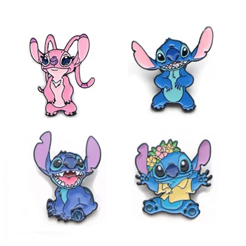 

K340 Wholesale 20pcs/lot Alien Cartoon Anime Cute Metal Enamel Pin for Backpack/Bag/Jeans Clothes Badge Lapel Pin Brooch