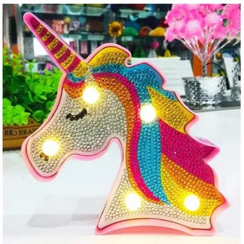 

Diamond Painting LED Lamp unicorn Light 5D Diamond Embroidery Sale Landscape DIY Diamond Mosaic Christmas Gift Craft
