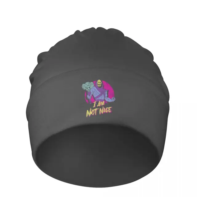 Warm Beanie Hats Im Not Nice Skeletor 