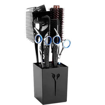 

9pcs Hairdressing Scissors Kit Hair Cutting Shears Thinning Comb Clips Dye Brush With Scissors Holder Hairdressing Haircut Tool